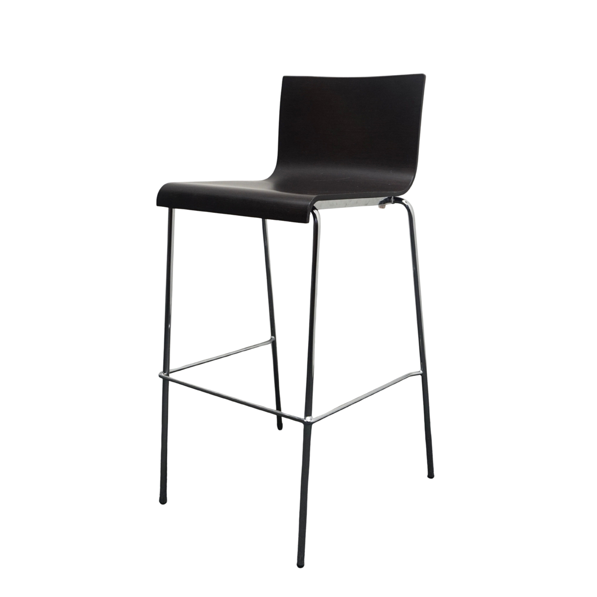 Pedrali Kuadra 1116 Design Barkruk | Hout | Zithoogte 77 cm
