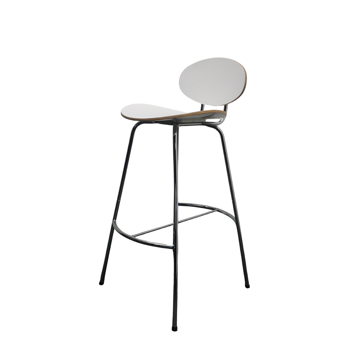 Saxon Design Barkrukken | Hout | Wit | Zithoogte 76 cm