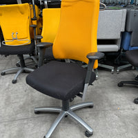 BMA Axia Max Bureaustoel | Geel / Zwart