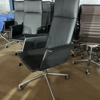 Brunner vergaderstoelen | leer | zwart