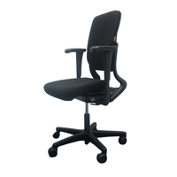 Ahrend 230 Bureaustoel | Hoge Rug | Nieuw Gestoffeerd | Zwart / Zwart