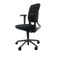 Ahrend 230 Bureaustoel | Hoge Rug | Nieuw Gestoffeerd | Zwart / Chroom