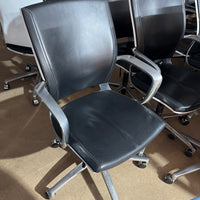 Klöber vergaderstoelen | zwart/wit | leer