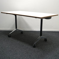 Wilkhahn Timetable Klaptafel | Verrijdbaar | 140 x 70 cm