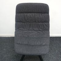 Viccarbe Maarten Soft Upholstery Design Stoel | Donkergrijs