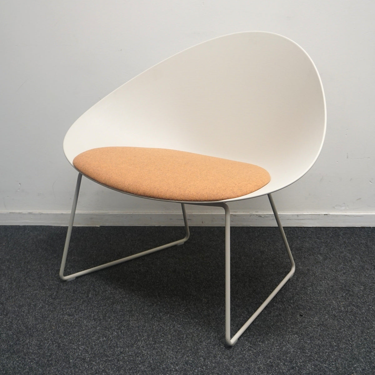 Arper Adell Lounge Chair Design Fauteuil | Beige / Oranje