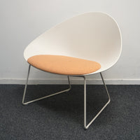 Arper Adell Lounge Chair Design Fauteuil | Beige / Oranje