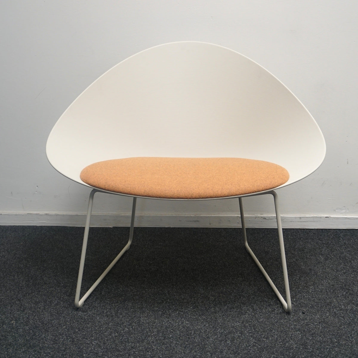 Arper Adell Lounge Chair Design Fauteuil | Beige / Oranje