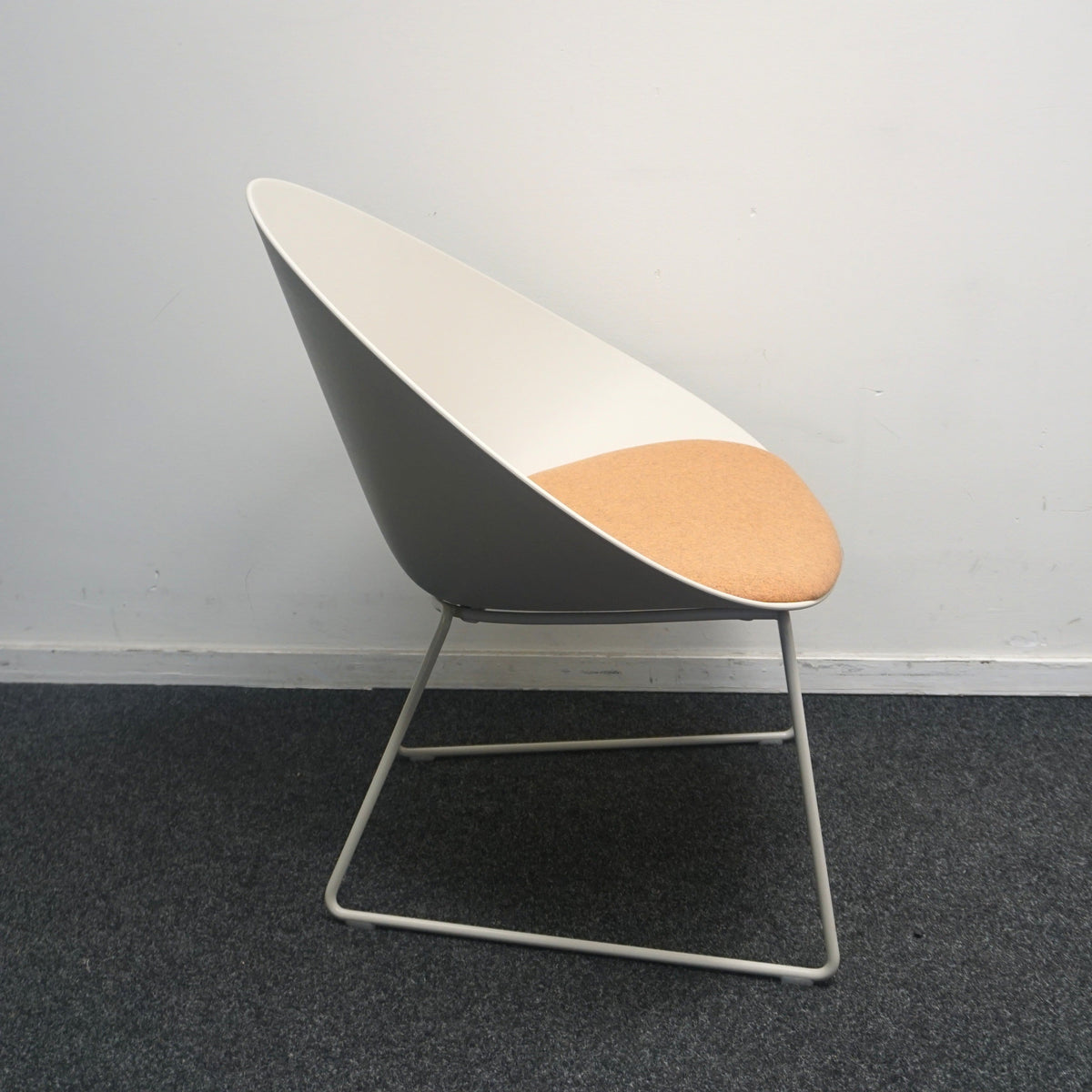 Arper Adell Lounge Chair Design Fauteuil | Beige / Oranje
