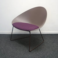 Arper Adell Lounge Chair Design Fauteuil | Bruin / Paars