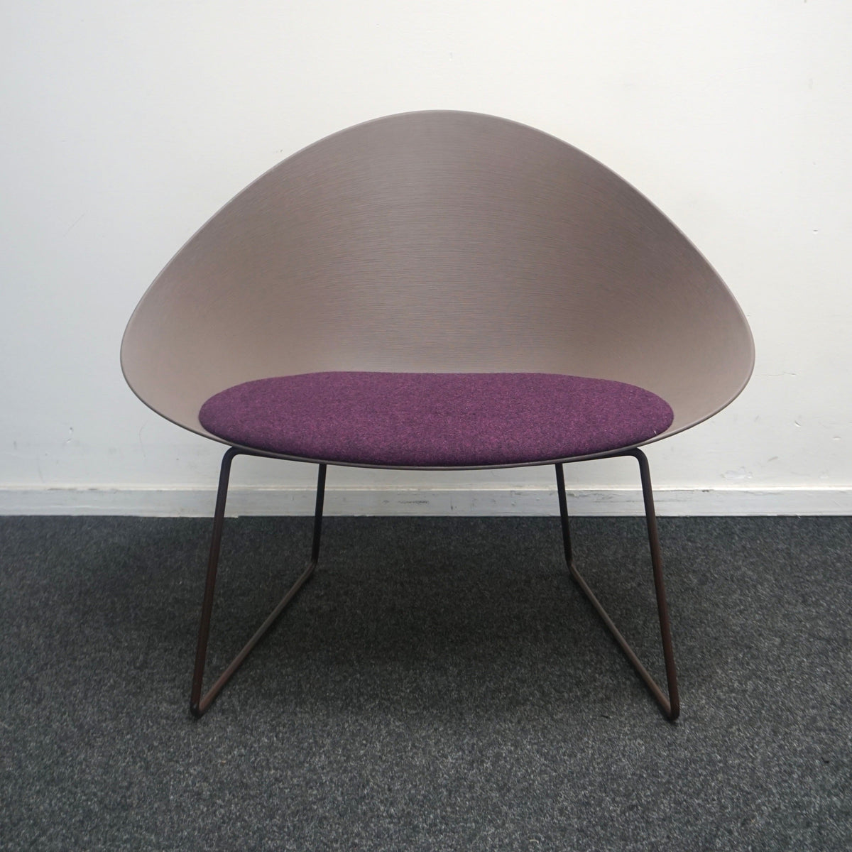 Arper Adell Lounge Chair Design Fauteuil | Bruin / Paars