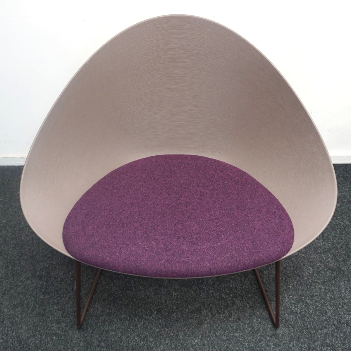 Arper Adell Lounge Chair Design Fauteuil | Bruin / Paars