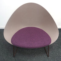 Arper Adell Lounge Chair Design Fauteuil | Bruin / Paars