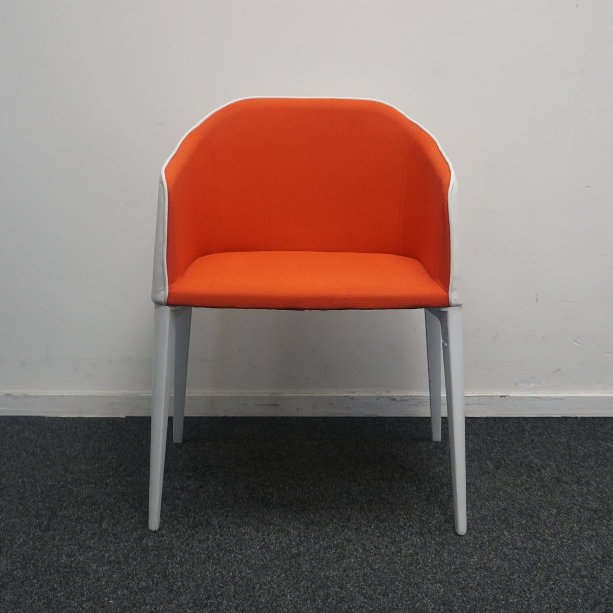 Pedrali Laja 885 Design Stoel | Wit / Oranje