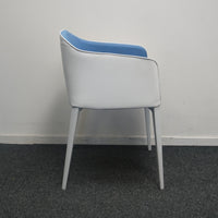 Pedrali Laja 885 Design Stoel | Wit / Blauw