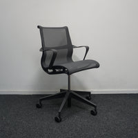 Herman Miller Setu Vergaderstoel | Bureaustoel | Antraciet