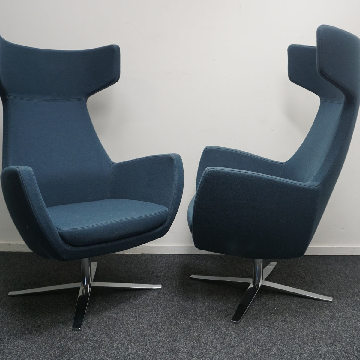 Ahrend Design Fauteuil | Draaibaar | Petrol Blauw