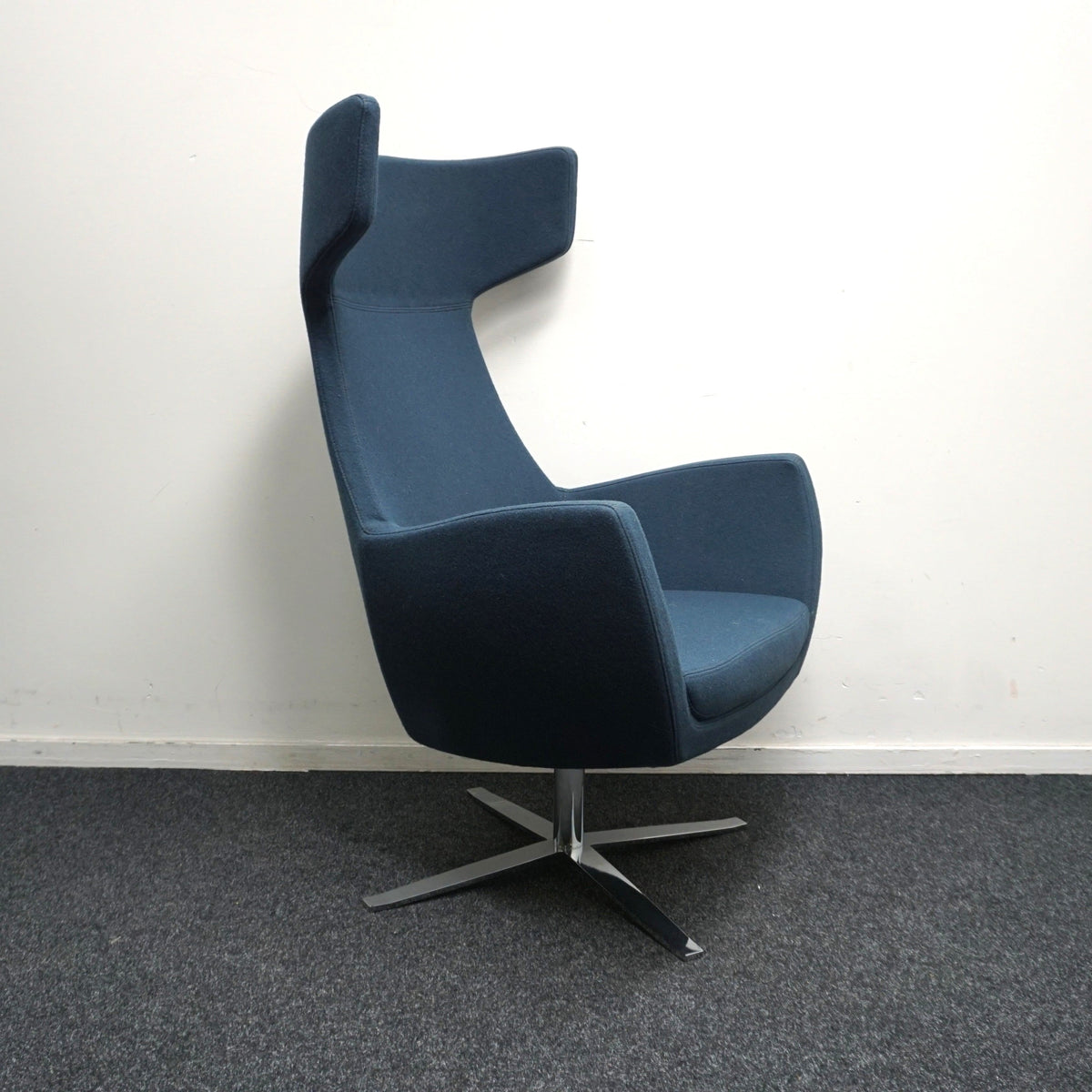Ahrend Design Fauteuil | Draaibaar | Petrol Blauw