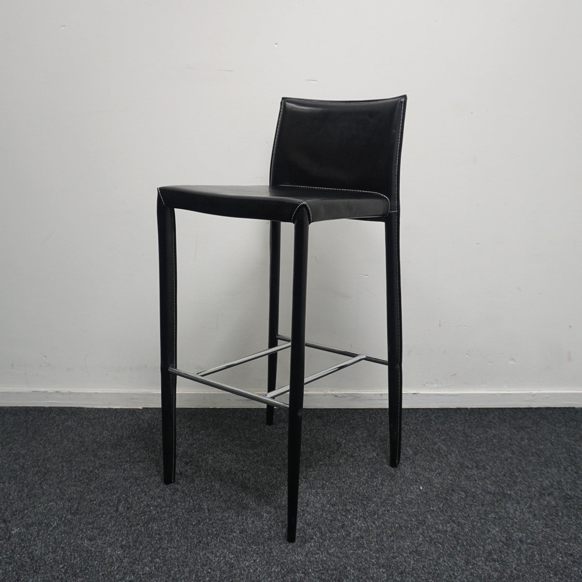 Bontempi Linda Barkruk | Leer | Metaal | Zithoogte 77 cm