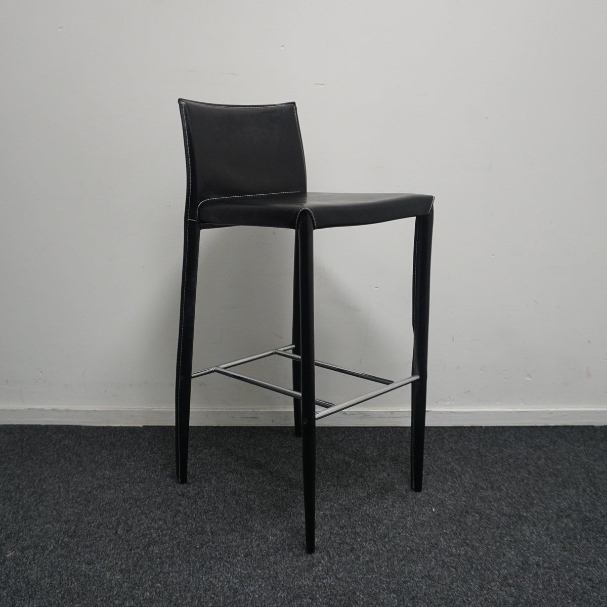 Bontempi Linda Barkruk | Leer | Metaal | Zithoogte 77 cm