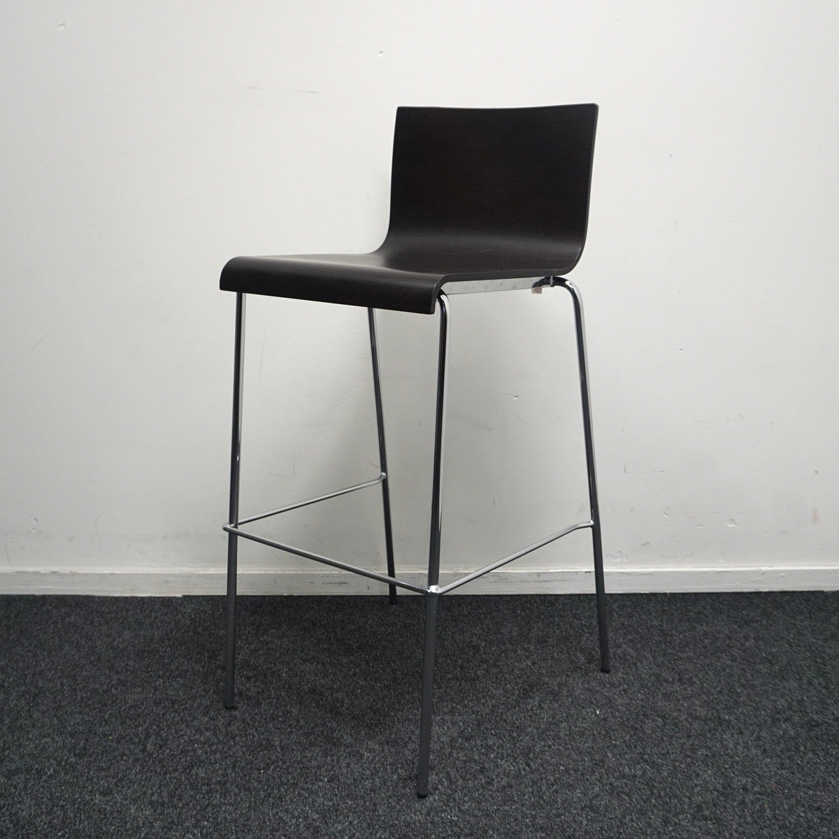 Pedrali Kuadra 1116 Design Barkruk | Hout | Zithoogte 77 cm