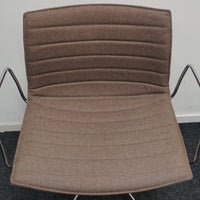 Arper Catifa 53 Design Vergaderstoelen | Bruin | Draaibaar
