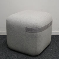 Viccarbe Season Poef | Design kruk | Grijs | Verrijdbaar