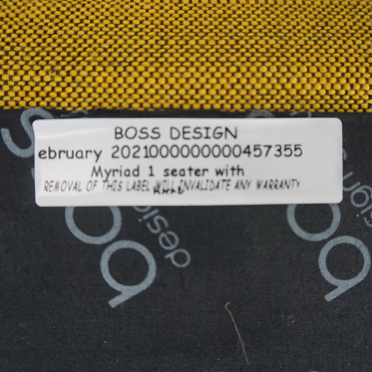 Boss Myriad Design Fauteuil | Geel Gemêleerd