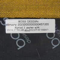 Boss Myriad Design Fauteuil | Geel Gemêleerd