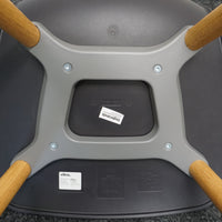 Vitra Hal Wood Design Stoel | Donkerblauw | Hout