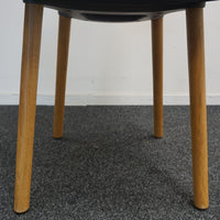 Vitra Hal Wood Design Stoel | Donkerblauw | Hout