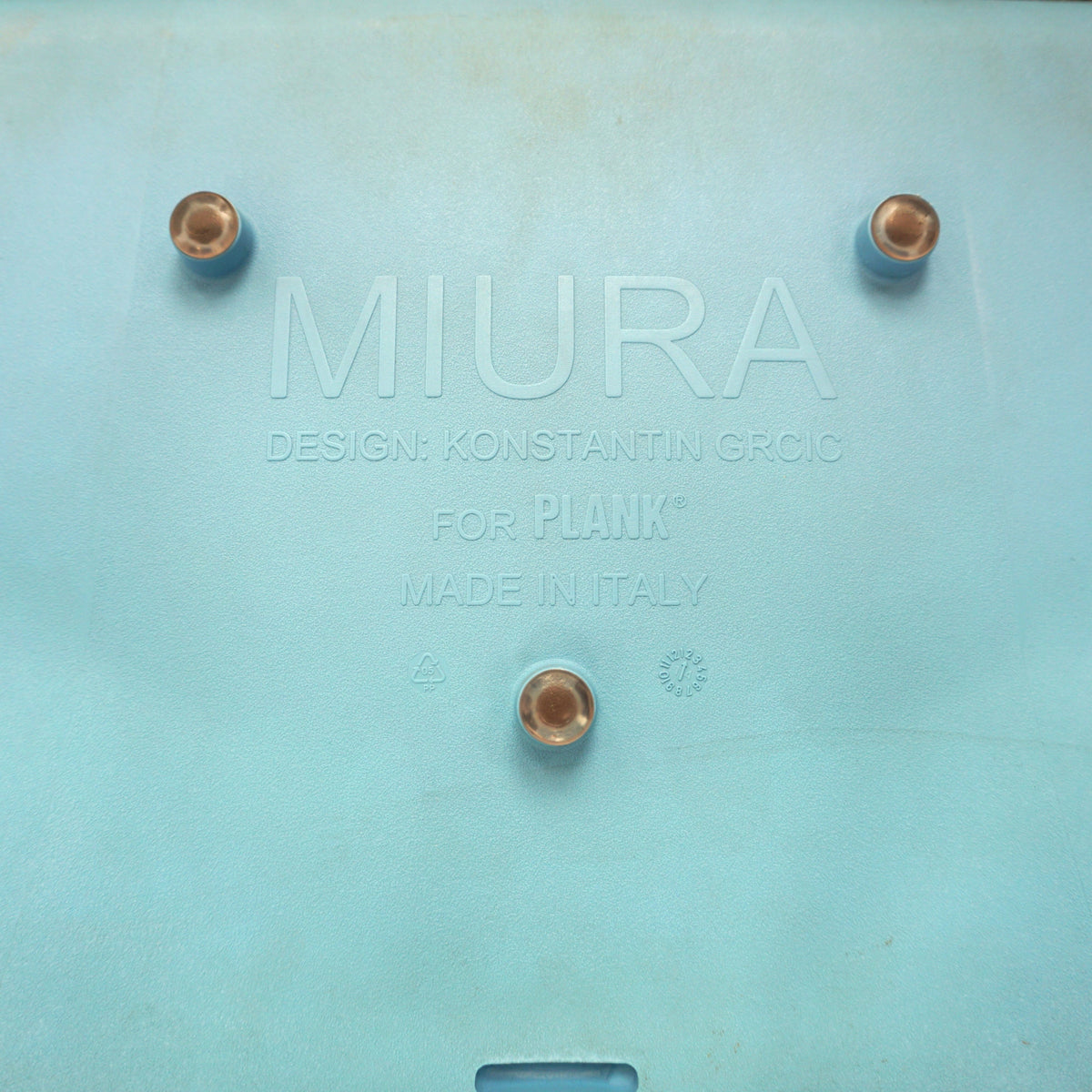 Plank Miura Design Barkruk | Blauw | Zithoogte 78 cm