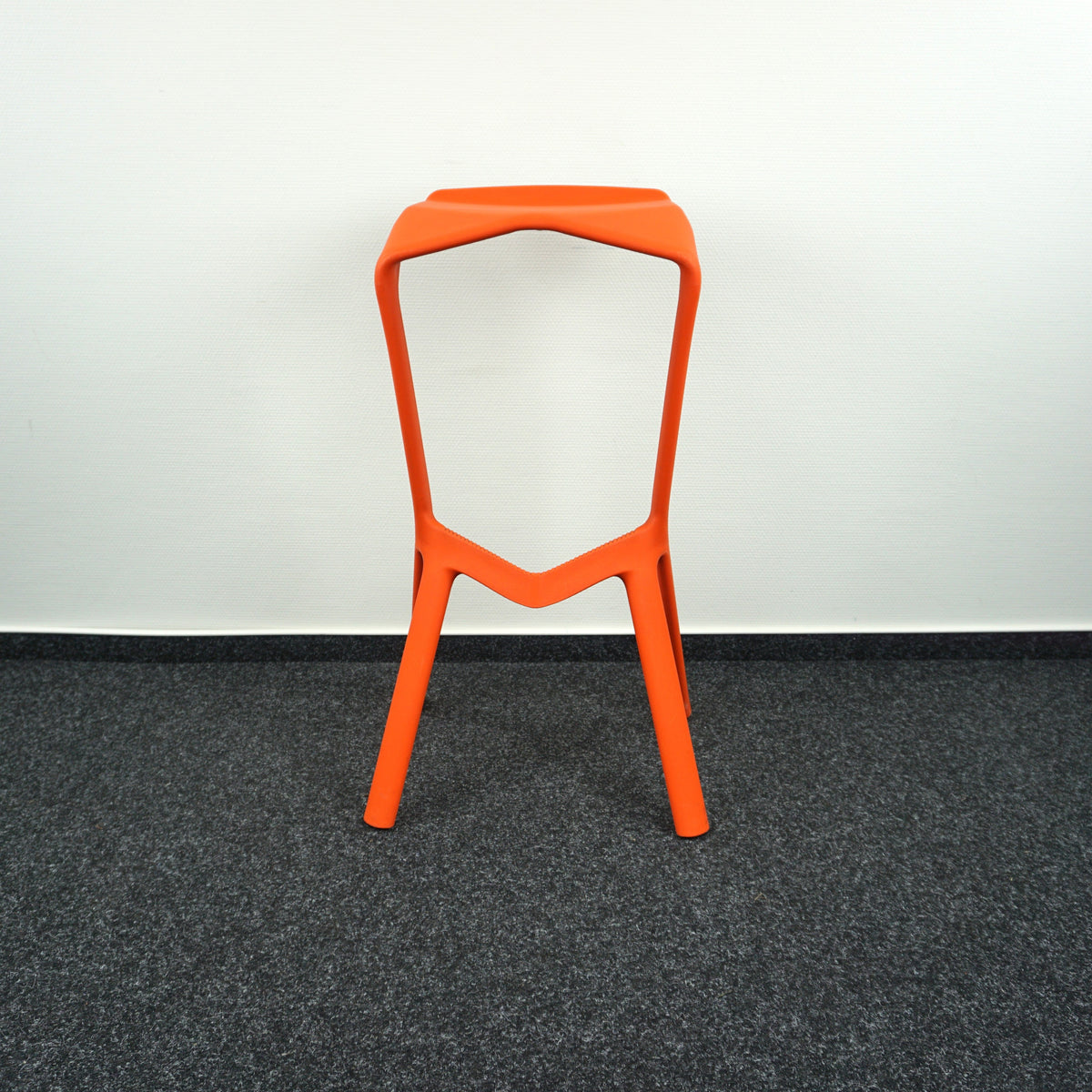 Plank Miura Design Barkruk | Oranje | Zithoogte 78 cm