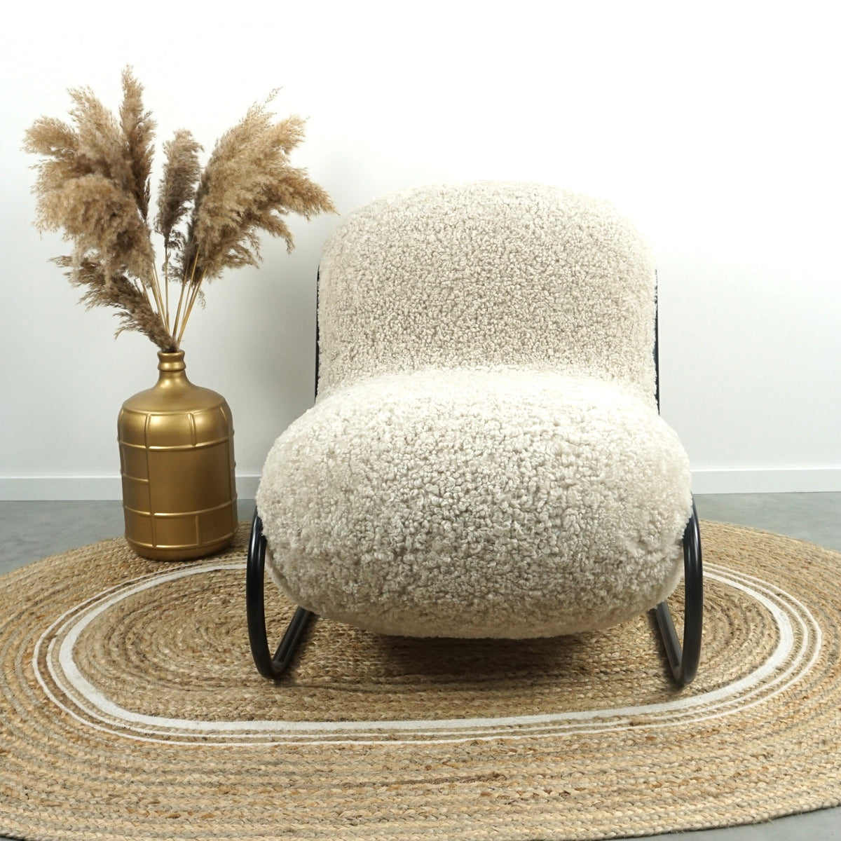 Norr11 Boho Design Fauteuil | Lounge Stoel | Crème
