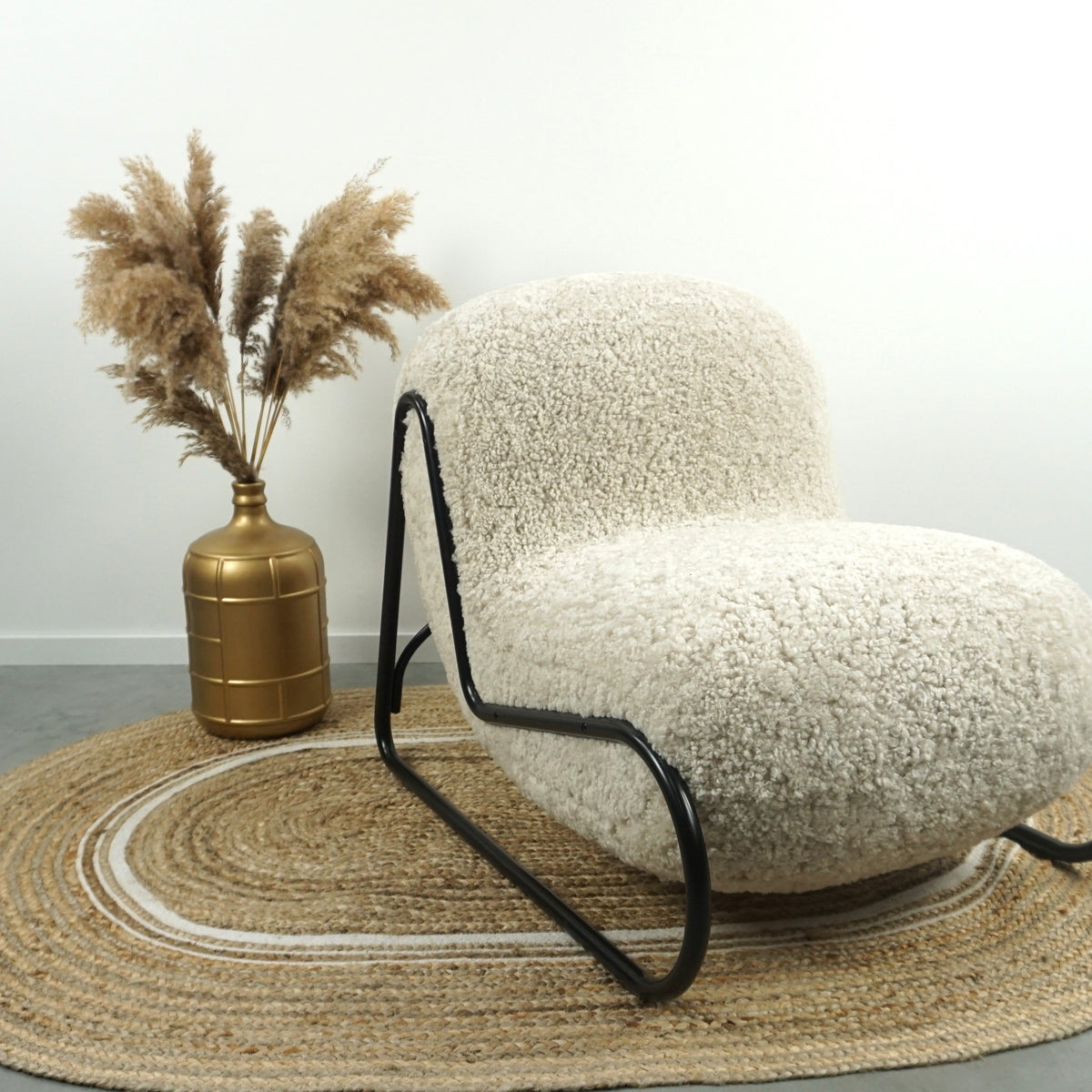 Norr11 Boho Design Fauteuil | Lounge Stoel | Crème