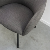 Blå Station Wilmer CT Design Fauteuil | Multifunctioneel | Donkergrijs