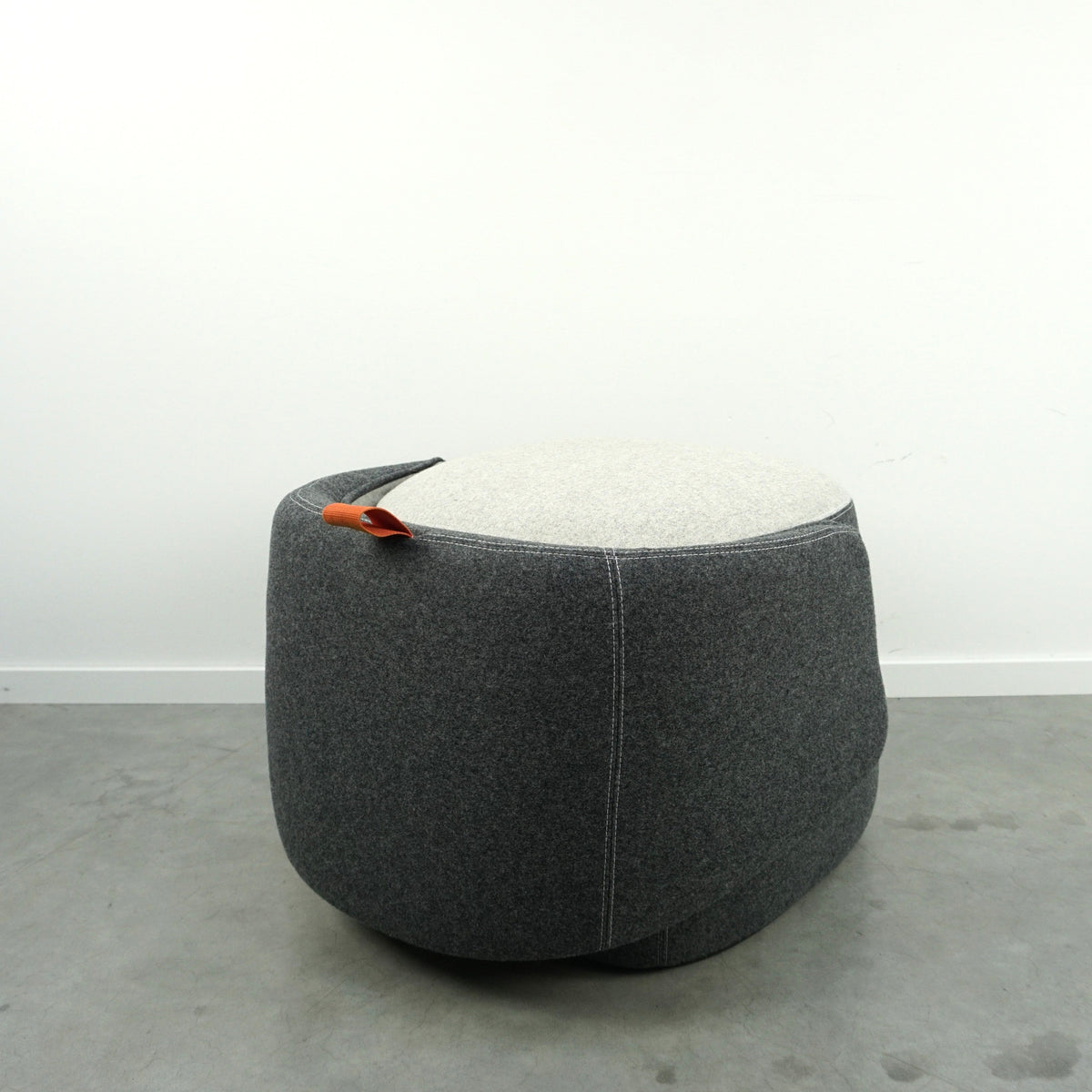 Haworth Openest Chick Poef | Fauteuil | Grijs gemêleerd