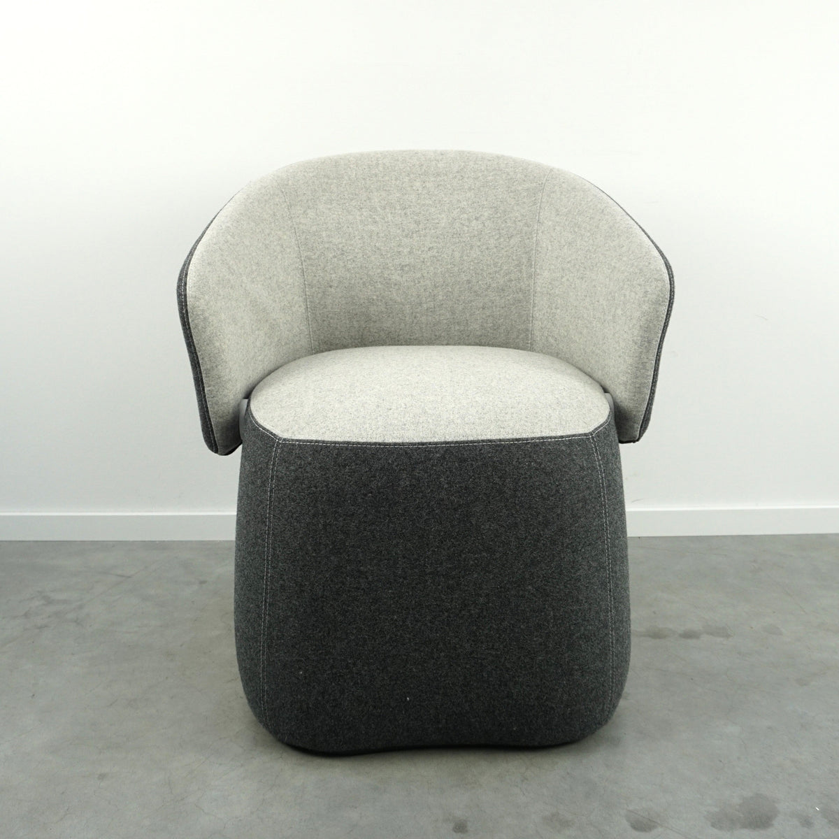 Haworth Openest Chick Poef | Fauteuil | Grijs gemêleerd