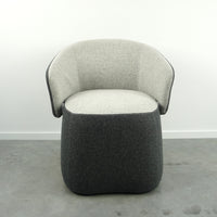 Haworth Openest Chick Poef | Fauteuil | Grijs gemêleerd