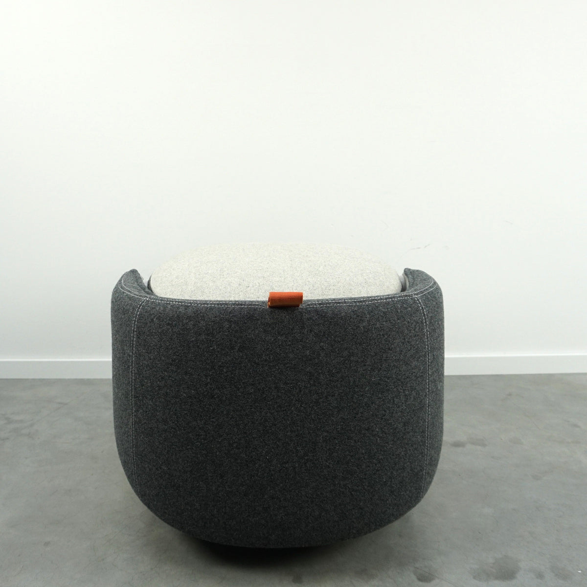 Haworth Openest Chick Poef | Fauteuil | Grijs gemêleerd