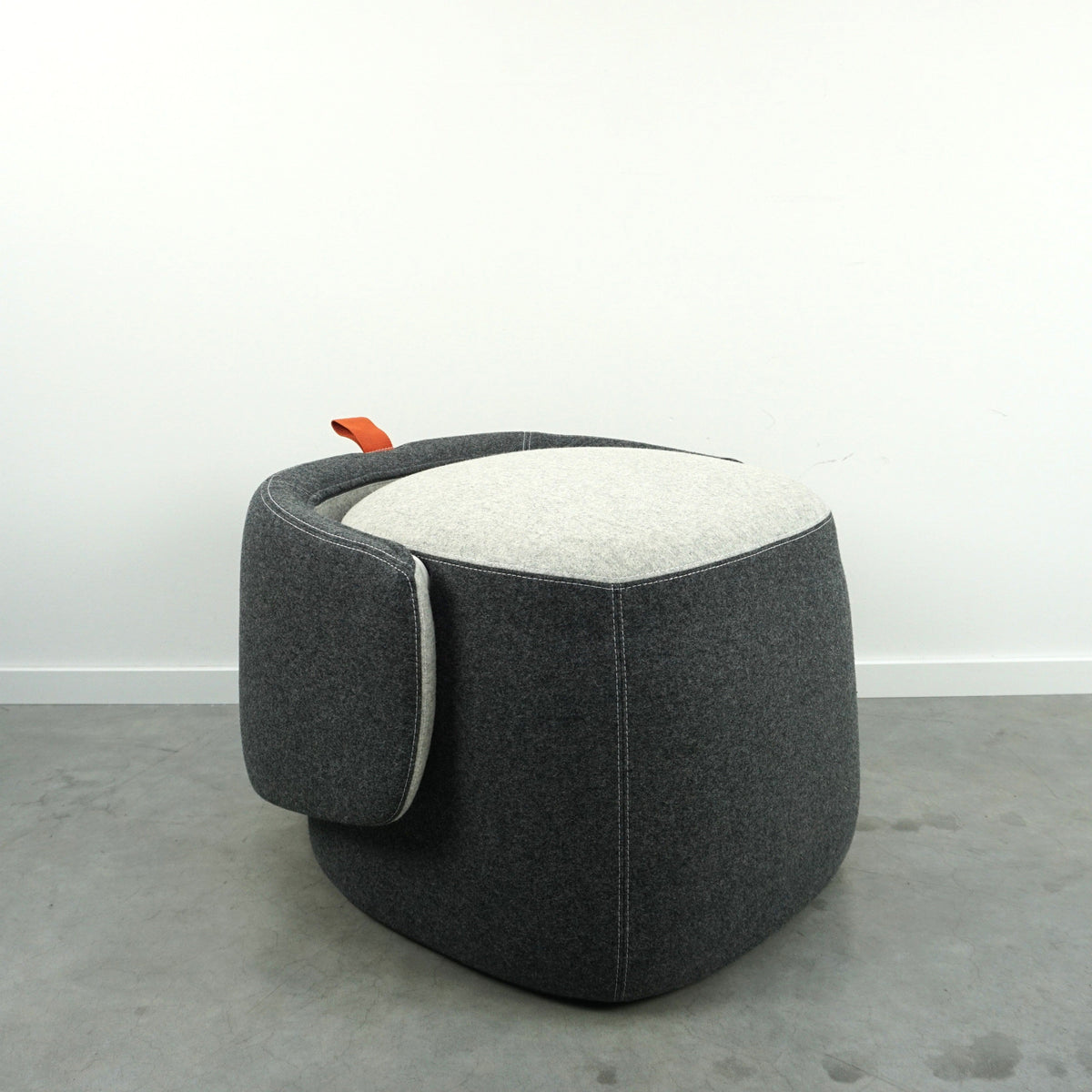 Haworth Openest Chick Poef | Fauteuil | Grijs gemêleerd