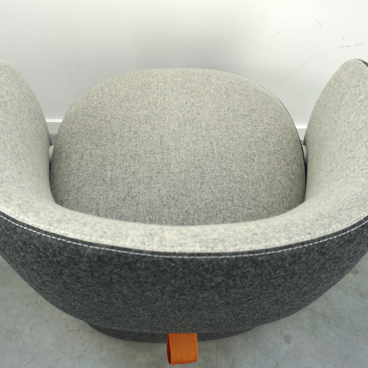Haworth Openest Chick Poef | Fauteuil | Grijs gemêleerd
