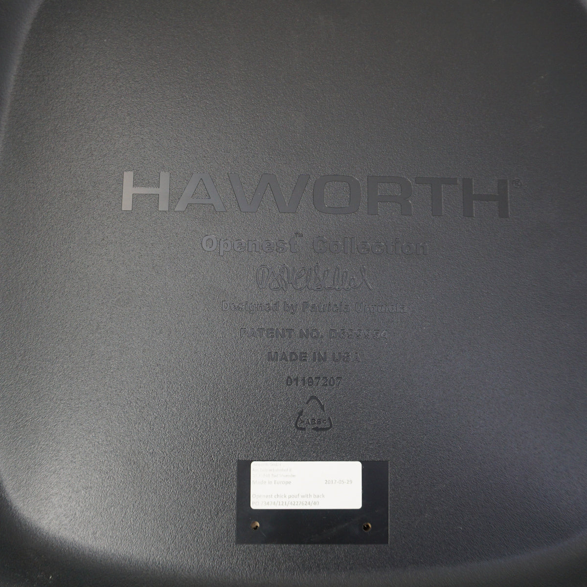 Haworth Openest Chick Poef | Fauteuil | Grijs gemêleerd