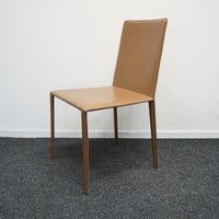 Arper Norma Design Stoel | Leer | Beige