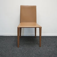 Arper Norma Design Stoel | Leer | Beige
