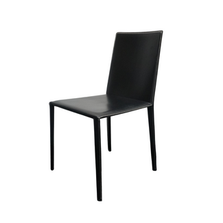 Arper Norma Design Stoel | Leer | Zwart