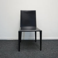 Arper Norma Design Stoel | Leer | Zwart