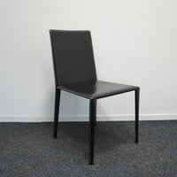 Arper Norma Design Stoel | Leer | Zwart