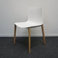 Arper Catifa 46 Design Stoel | Wit | Hout