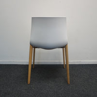 Arper Catifa 46 Design Stoel | Wit | Hout